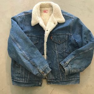 Vintage Levis Orange Tab Sherpa Denim 